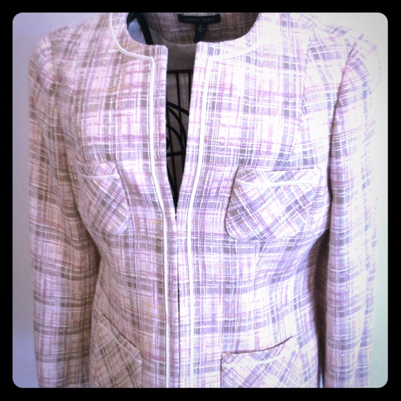 Lands’ End multi-pastel color Blazer size 6P - Picture 1 of 6